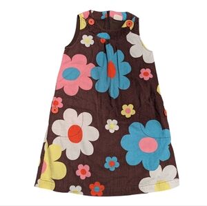 Boden Floral Corduroy Sleeveless Jumper Dress 9-10Y